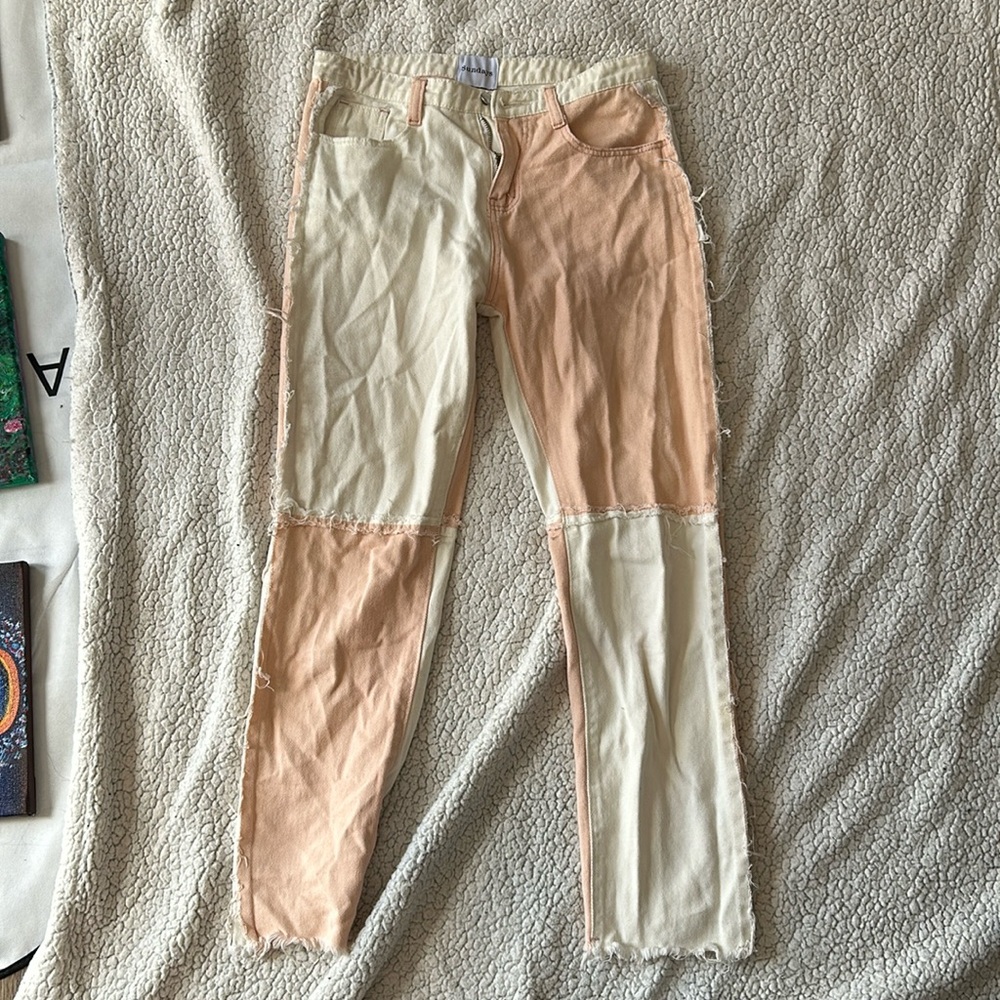 Color blocked pants